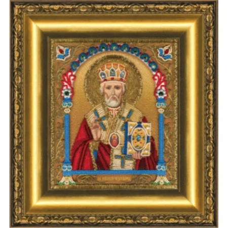 Buy Bead embroidery kit Icon of Saint Nicholas the Wonderworker-B-1230