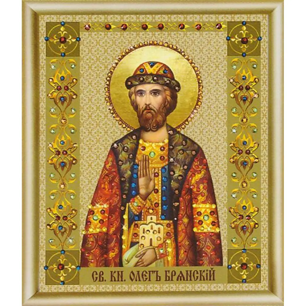 Buy Bead embroidery kit Icon of Saint Prince Oleg-KS-110
