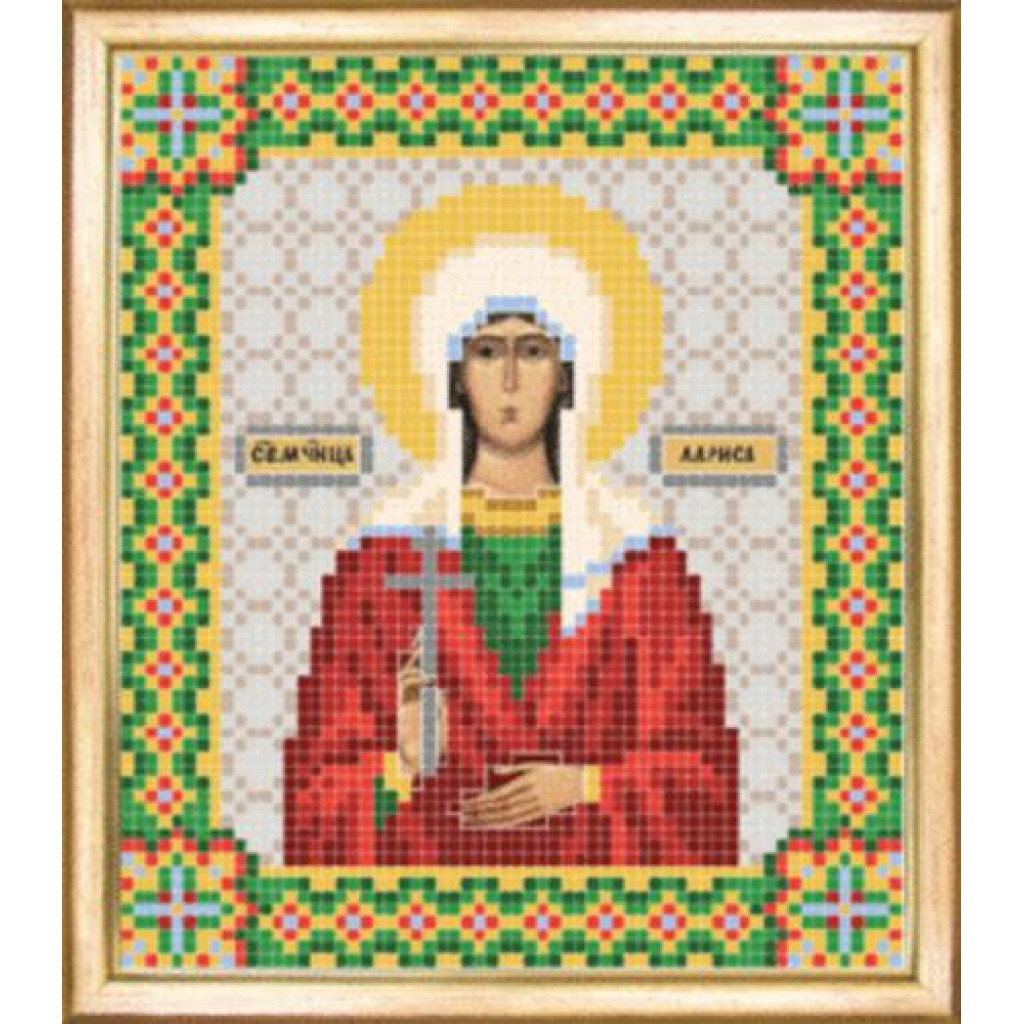 Buy Bead embroidery kit Icon of St Martyr Larisa-SBY-058