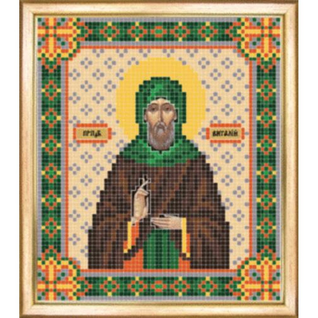 Buy Bead embroidery kit Icon of Saint Vitaliy-SBY-061
