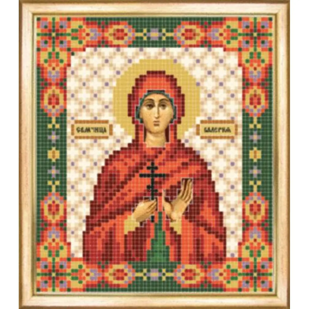 Buy Bead embroidery kit Icon of St Martyr Valery-SBY-063