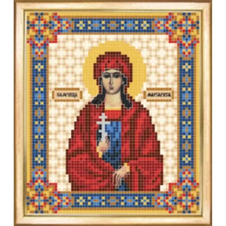 Buy Bead embroidery kit Icon of St Martyr Margarita-SBY-067