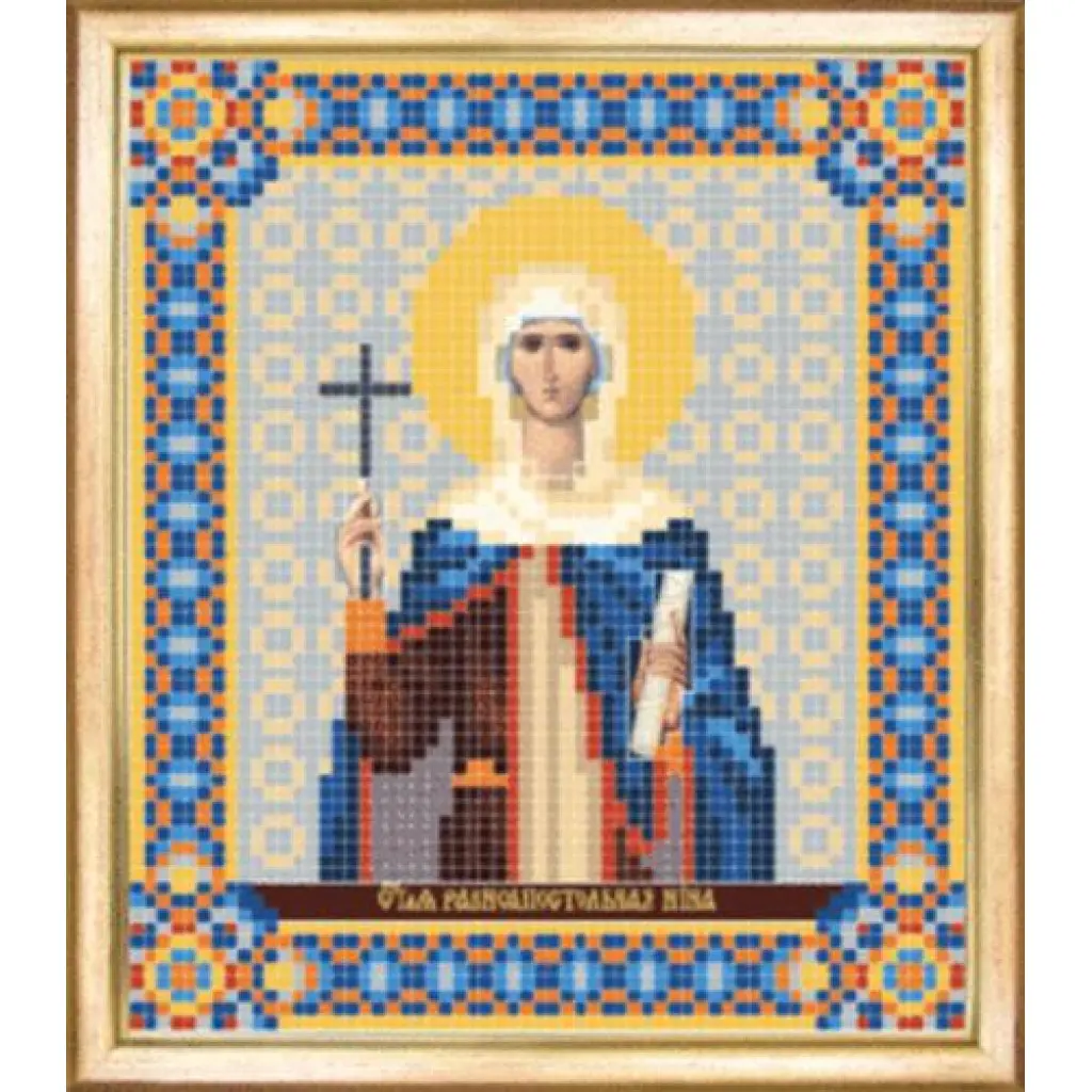 Buy Bead embroidery kit Icon of St Martyr Nina-SBY-068