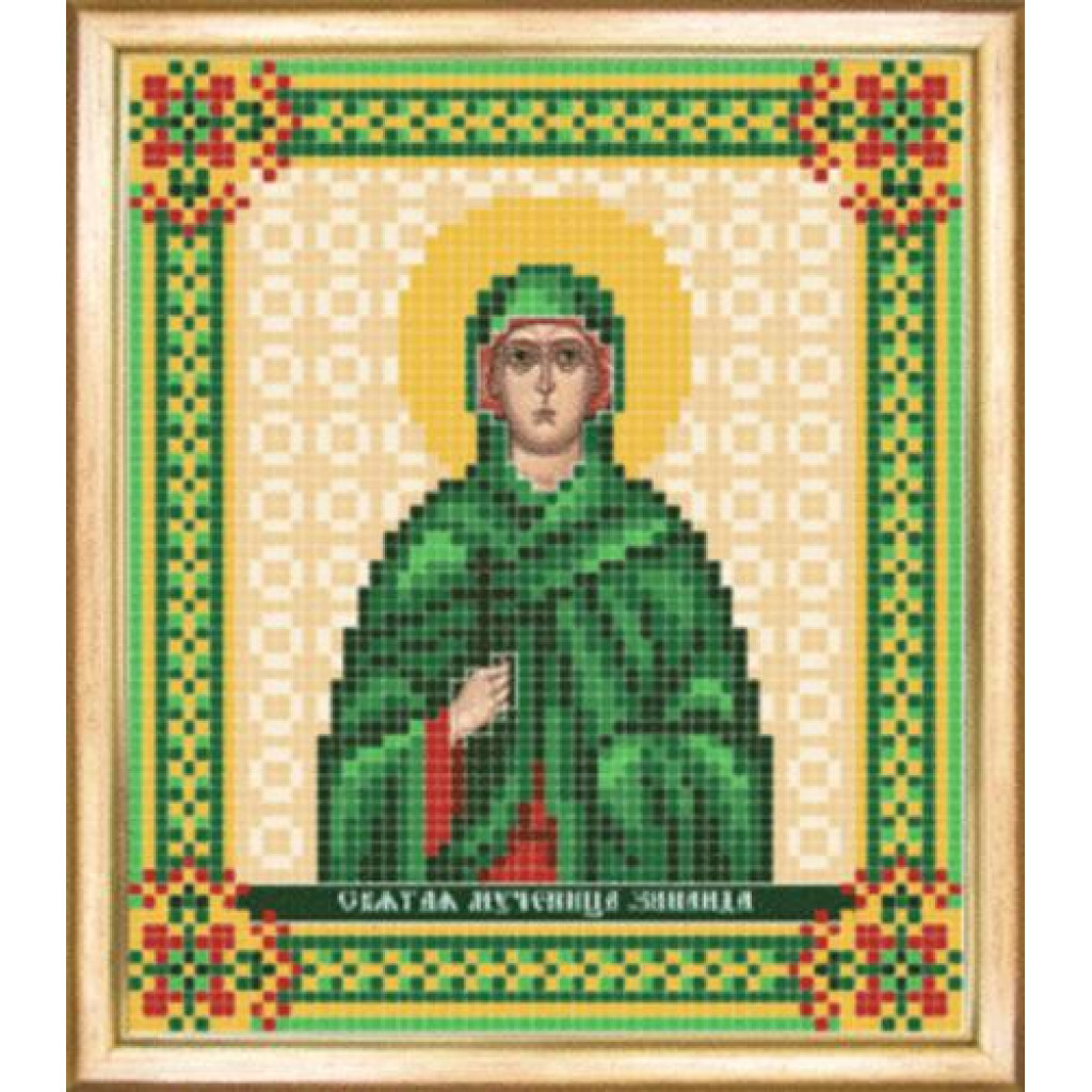Buy Bead embroidery kit Icon of St Martyr Zinaidia-SBY-069