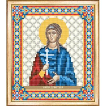Buy Bead embroidery kit Icon of St Martyr Khrystyna-SBY-073