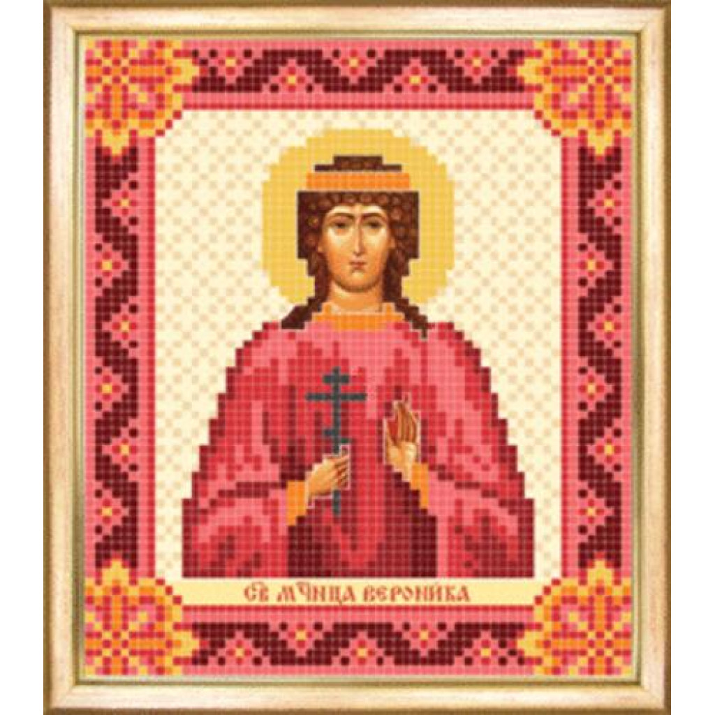 Buy Bead embroidery kit Icon of St Martyr Veronica-SBY-078