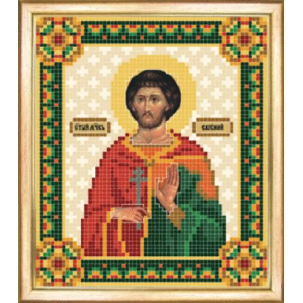 Buy Bead embroidery kit Icon of St Martyr Eugene-SBY-081