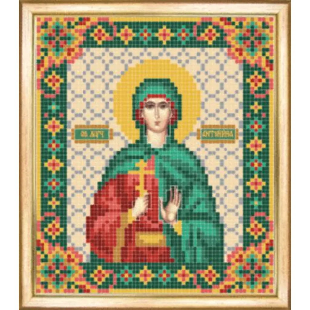 Buy Bead embroidery kit Icon of St Martyr Antonina-SBY-083