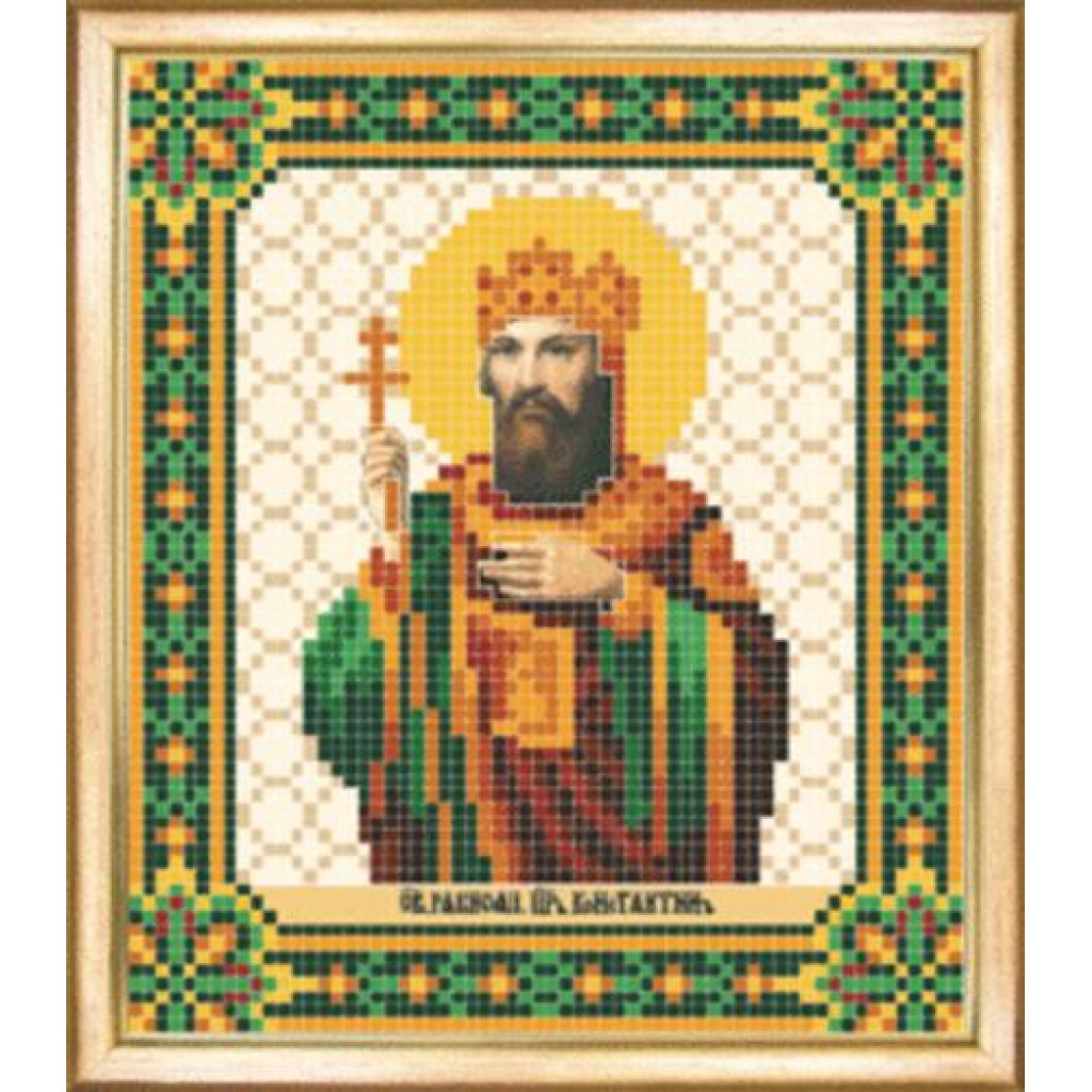 Buy Bead embroidery kit Icon of St Tsar Constantine-SBY-084