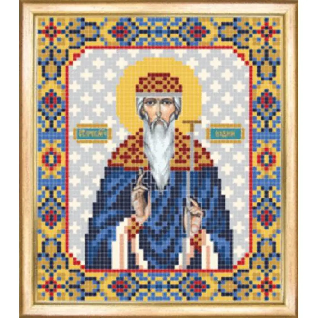 Buy Bead embroidery kit Icon of St Martyr Vadim-SBY-088
