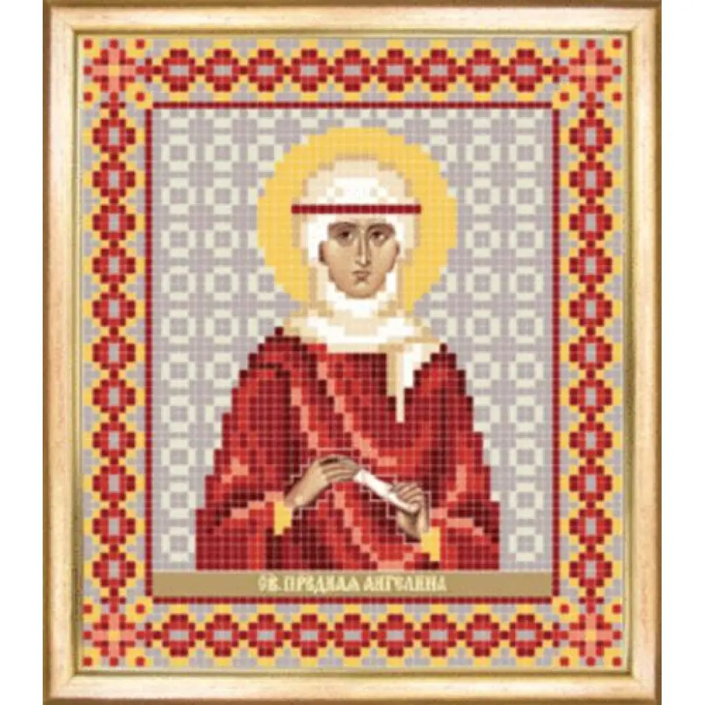Buy Bead embroidery kit Icon of St The Righteous Angelina-SBY-091
