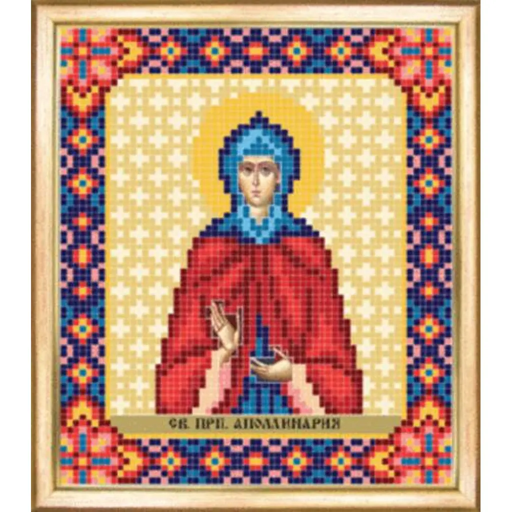 Buy Bead embroidery kit Icon of St Saint Apollinaria-SBY-093