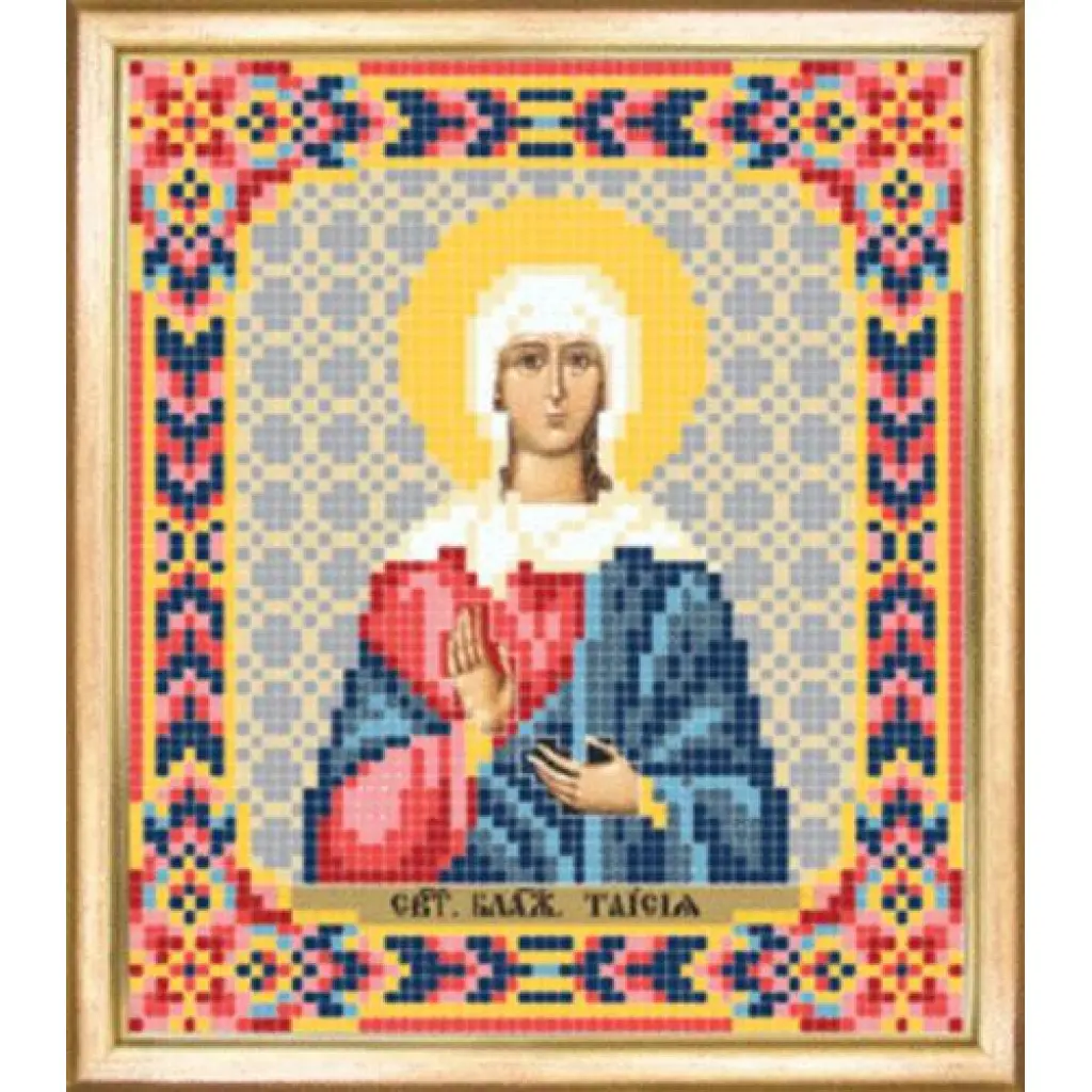 Buy Bead embroidery kit Icon of St Taisia-SBY-104