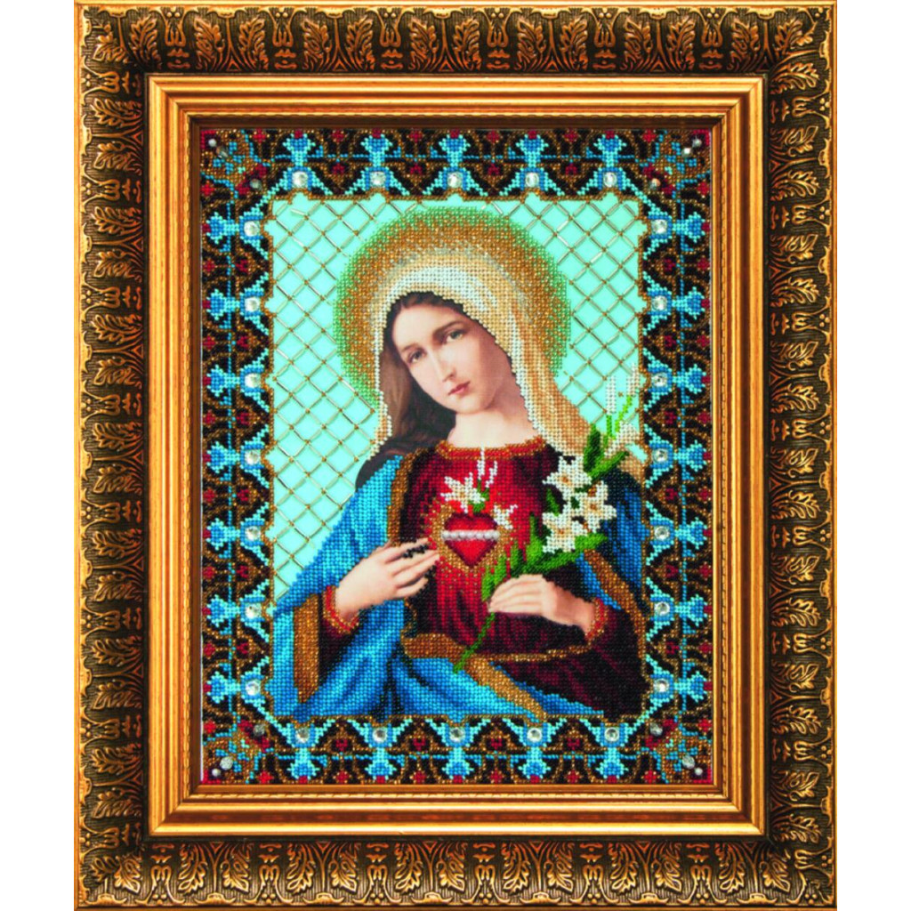 Buy Bead embroidery kit Immaculate Heart of Mary-B-1232