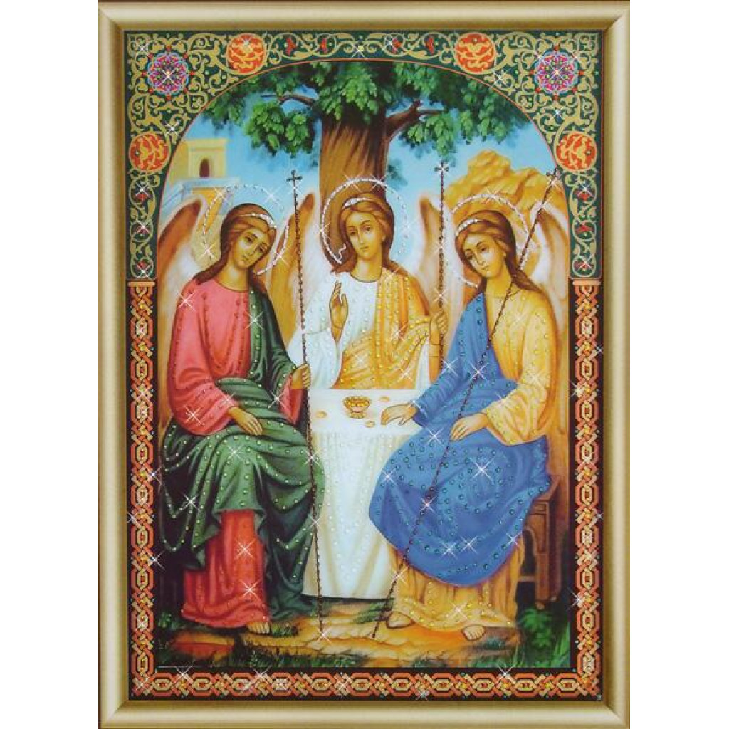 Buy Bead embroidery kit Icon of the Holy Trinity-KS-180