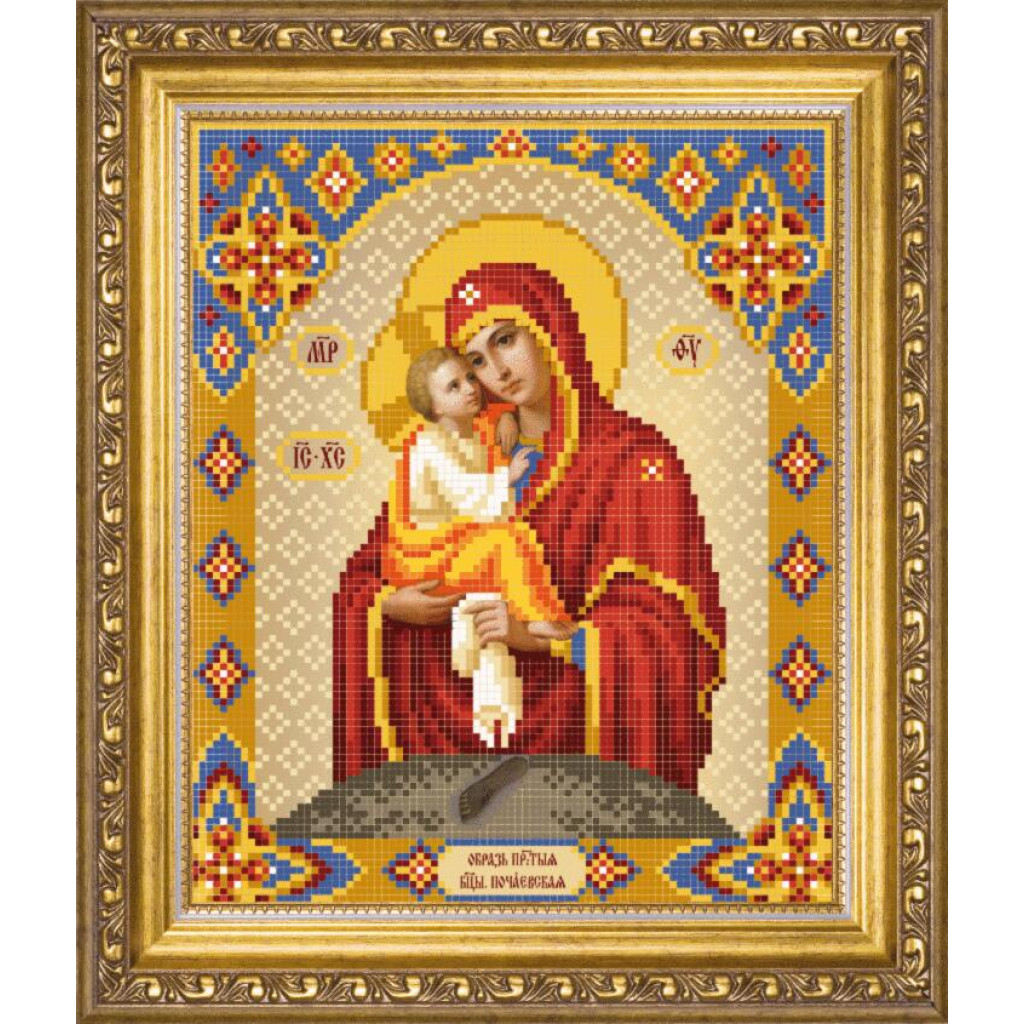 Buy Bead embroidery kit Mother of God of Pochaiv-SBY-1003