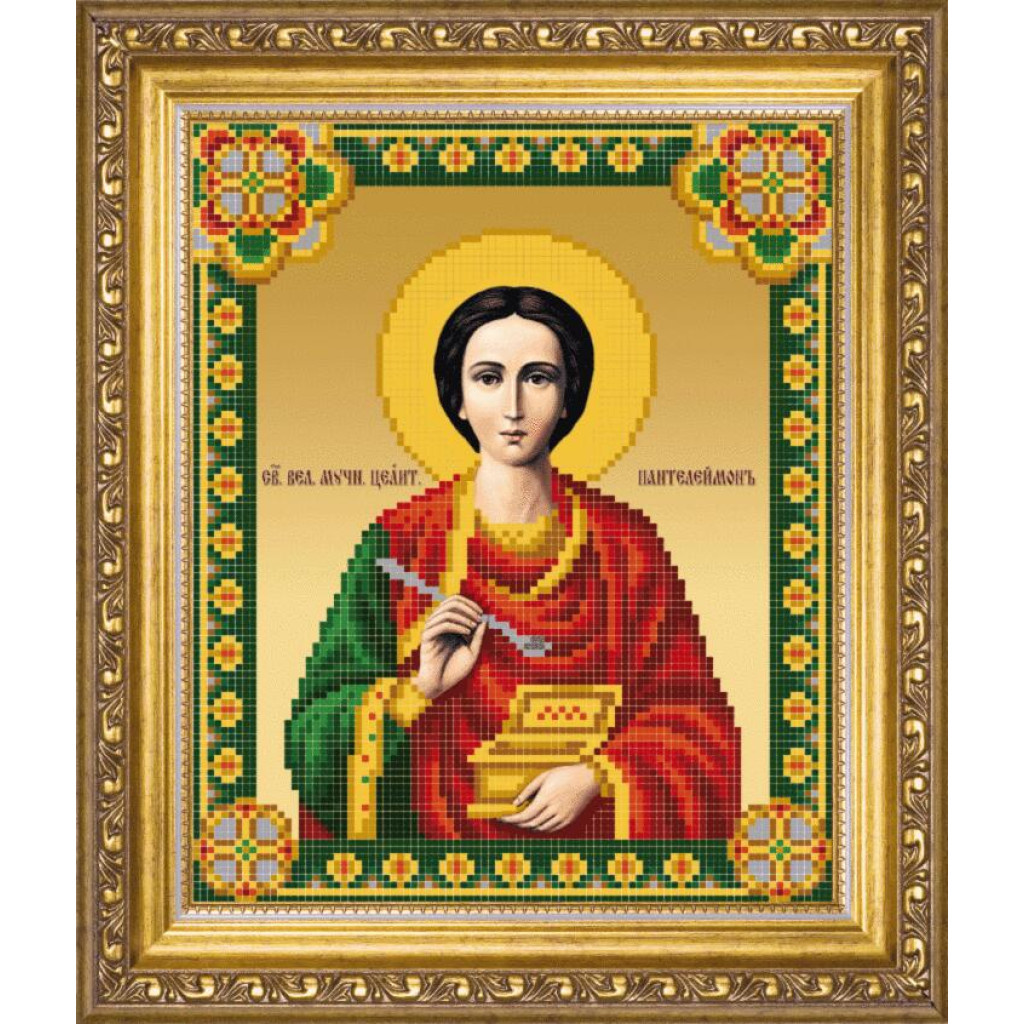 Buy Bead embroidery kit Great martyr and healer Panteleimon-SBY-1004