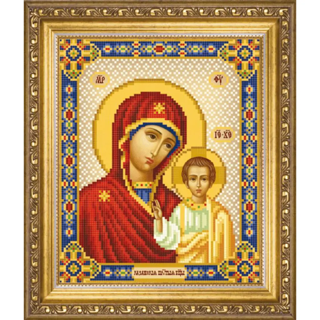 Buy Bead embroidery kit Mother of God of Kazan-SBY-1007