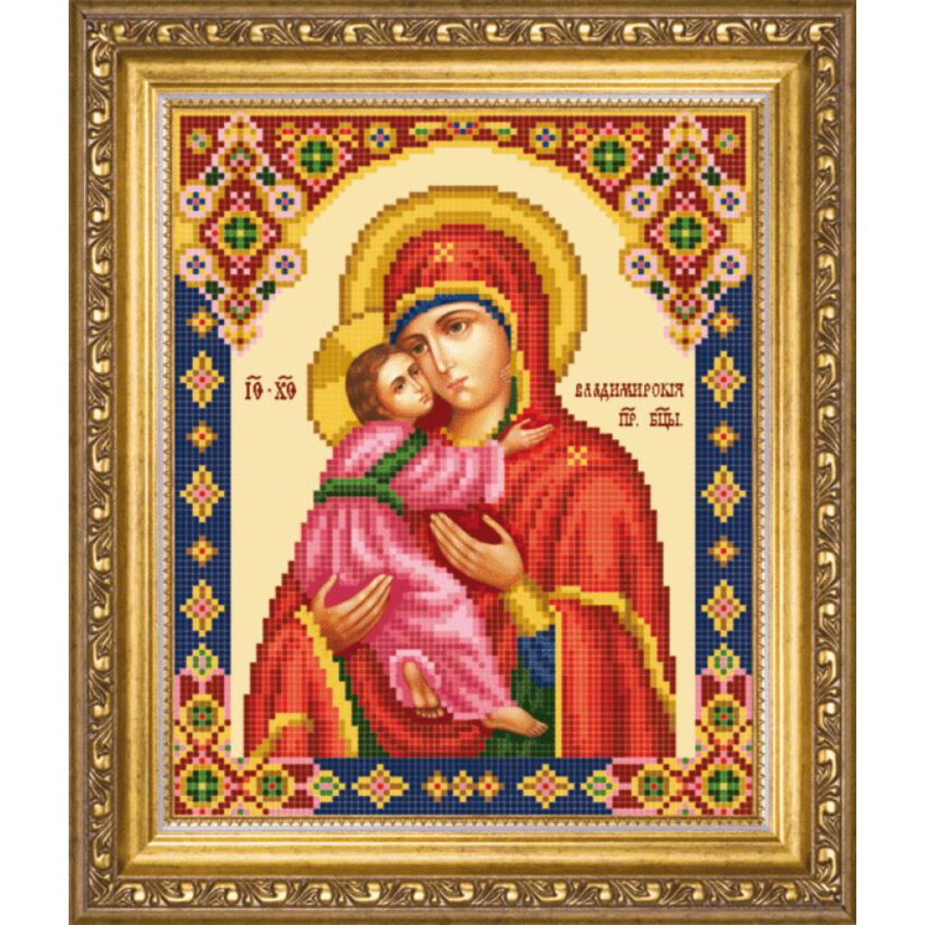 Buy Bead embroidery kit Mother of God of Volodymyr-SBY-1009