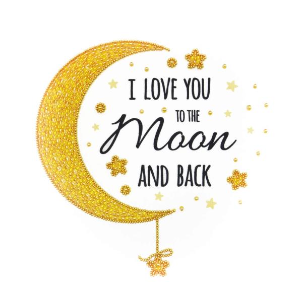 Buy Bead embroidery kit-Love you to the Moon and Back-33007