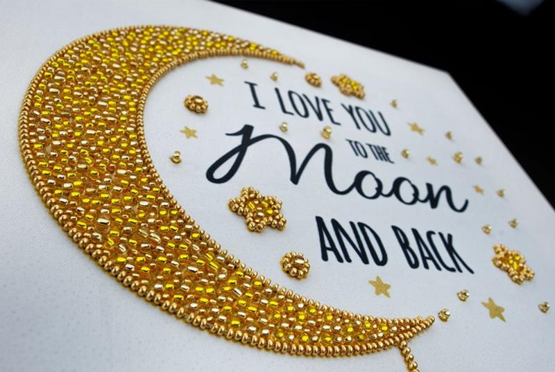 Buy Bead embroidery kit-Love you to the Moon and Back-33007_4