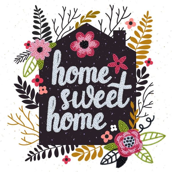 Buy Bead embroidery kit-Home sweet home-33012