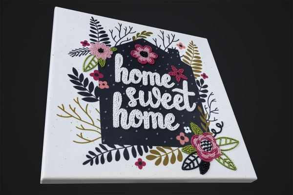 Buy Bead embroidery kit-Home sweet home-33012_1