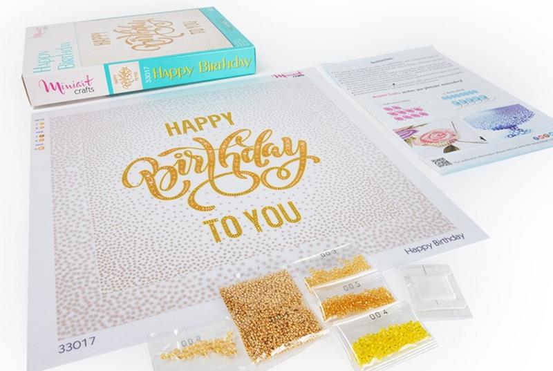 Buy Bead embroidery kit-Happy Birthday-33017_2