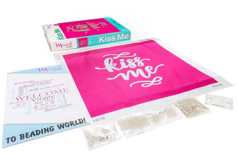 Buy Bead embroidery kit-Kiss Me-33018_2