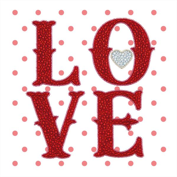 Buy Bead embroidery kit-Love in Red-33020