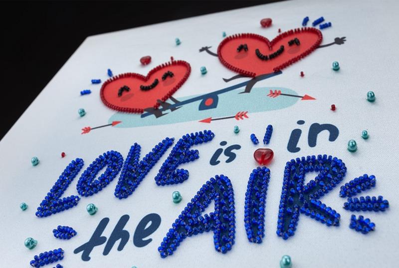 Buy Bead embroidery kit-Love is in the Air-33025_4