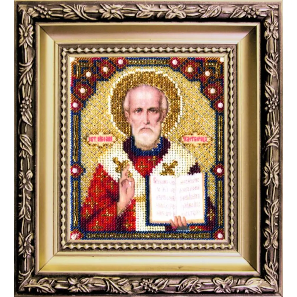 Buy Bead embroidery kit Nicholas the Wonderworker-BYU-001