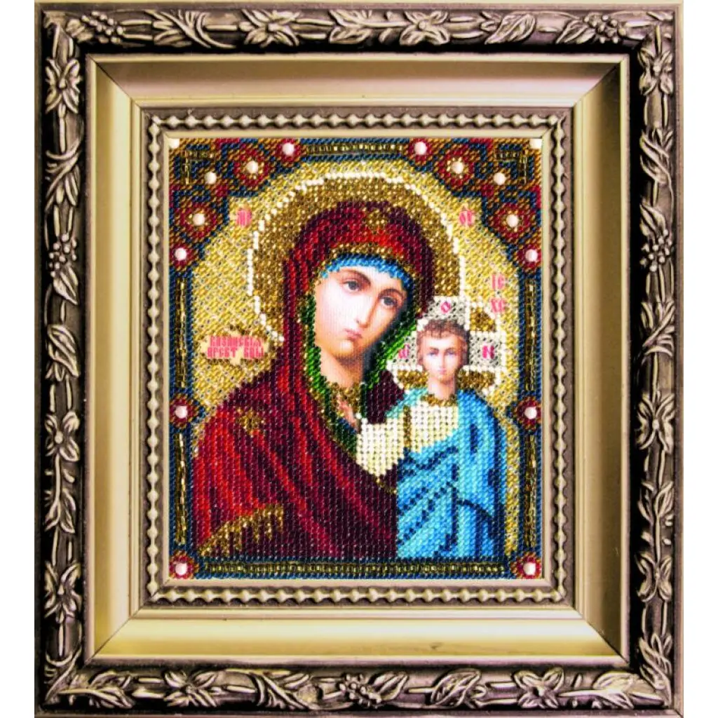Buy Bead embroidery kit Kazan icon of the Mother of God-BYU-002