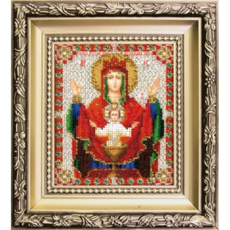 Buy Bead embroidery kit Icon of the Mother of God "Undrinkable Cup".-BYU-010