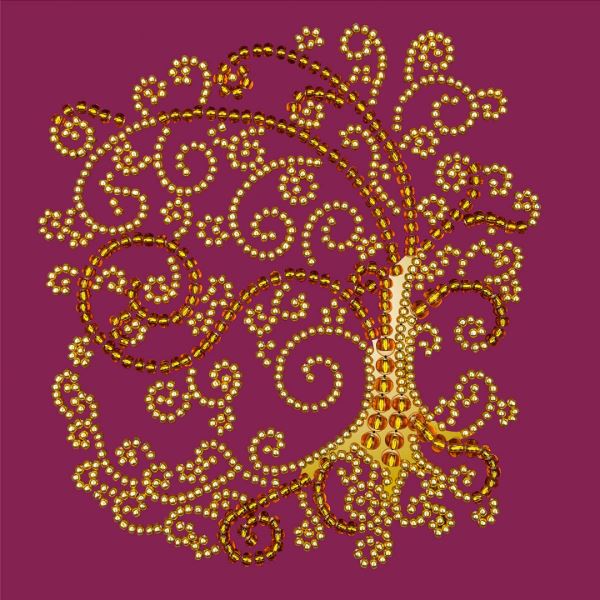 Buy Bead embroidery kit-Magic Golden Tree-44423