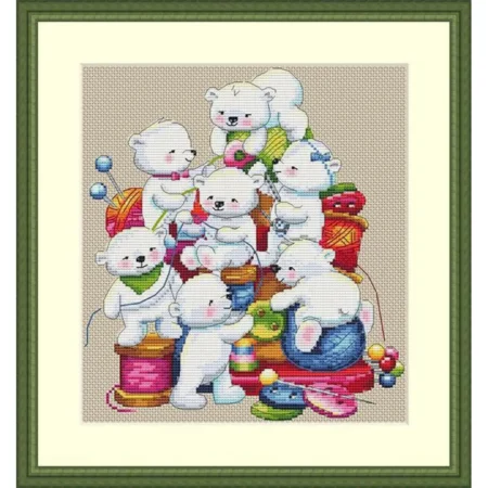 Buy Cross stitch kit Little helpers-K-60