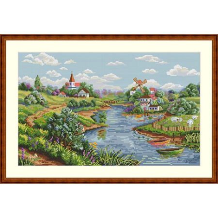 Buy Cross stitch kit Spring landscape-K-57