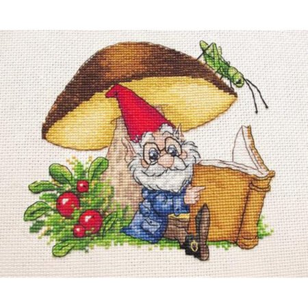 Buy Cross stitch kit Under the mushroom-K-62