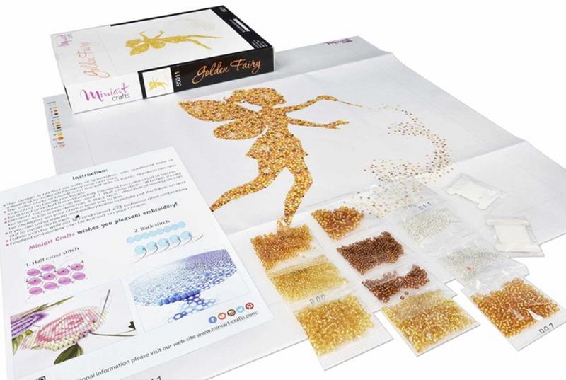 Buy Bead embroidery kit-Golden Fairy-55011_2