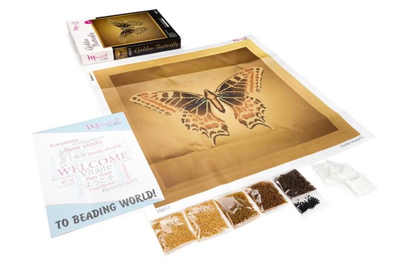 Buy Bead embroidery kit-Golden Butterfly-55017_2