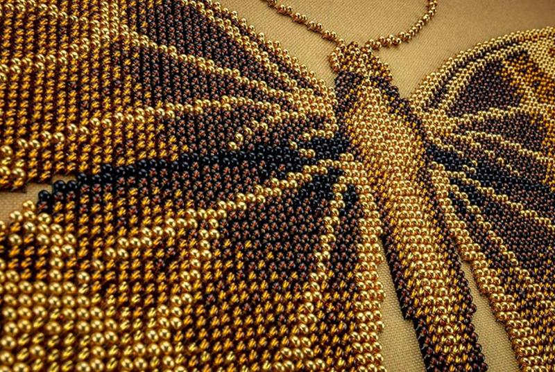 Buy Bead embroidery kit-Golden Butterfly-55017_4
