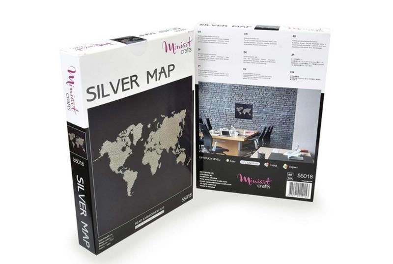 Buy Bead embroidery kit-Silver Map-55018_1