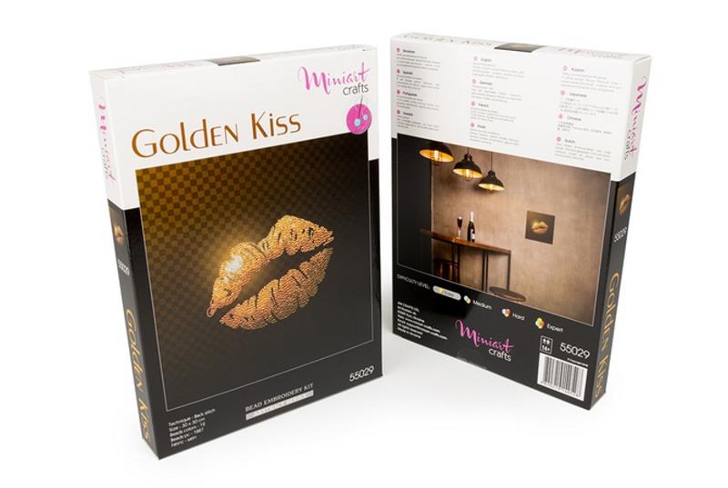 Buy Bead embroidery kit-Golden Kiss-55029_1