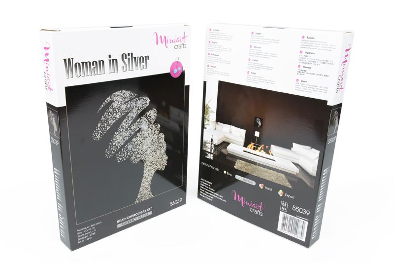 Buy Bead embroidery kit-Woman in Silver-55039_1