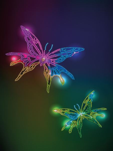 Buy Bead embroidery kit-Neon Butterflies-55046