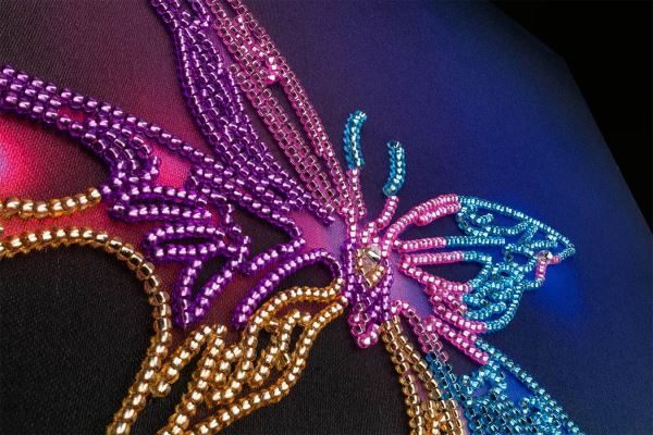 Buy Bead embroidery kit-Neon Butterflies-55046_2
