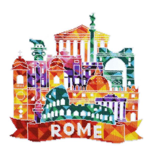 Buy Bead embroidery kit-Rome Skyline-66004