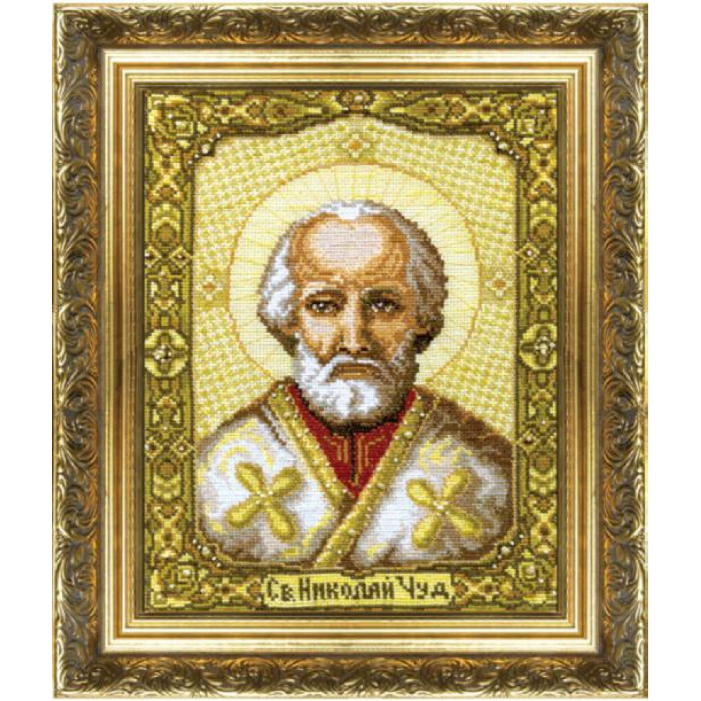 Buy Cross stitch kit Icon of Nicholas the Wonderworker-253