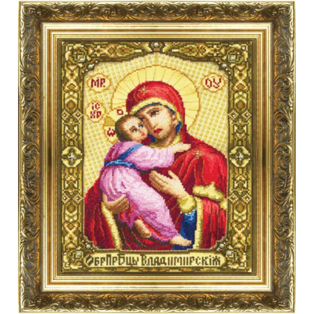 Buy Cross stitch kit The image of the Holy Mother of God of Volodymyr-255