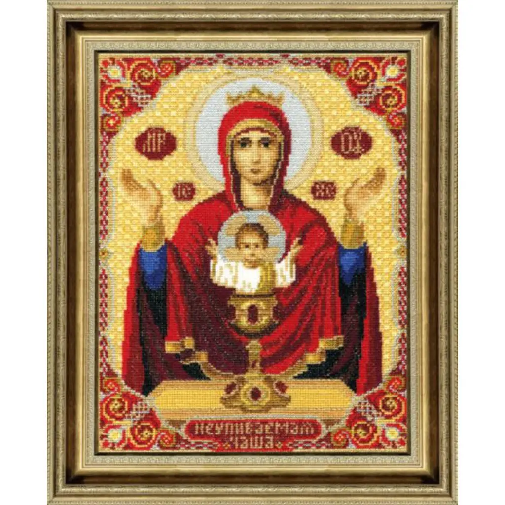 Buy Cross stitch kit Icon of the Holy Mother of God Undrinkable Chalice-324